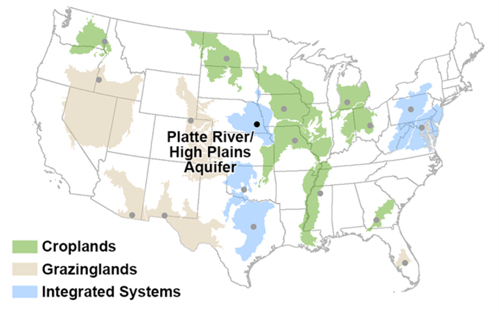 Cropland, grazingland, and integrated systems map